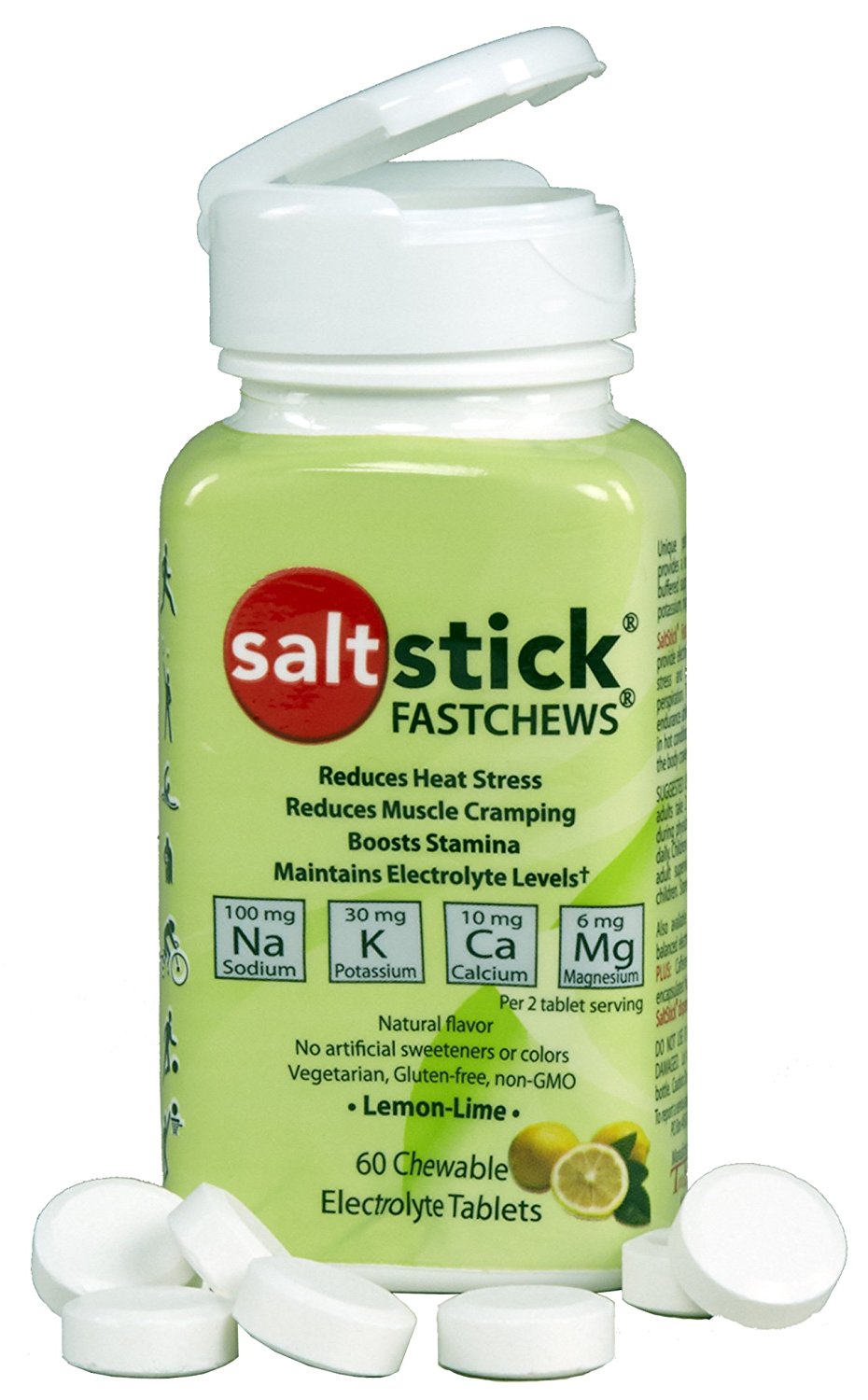 SaltStick Fast Chews Elektrolyt-Kautabletten - 96g (60 Kautabletten)