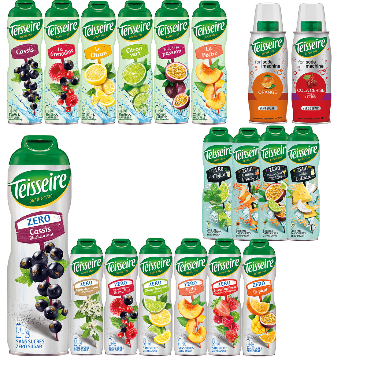Teisseire Sirup 6 x 600ml Sparpack - fit and life shop