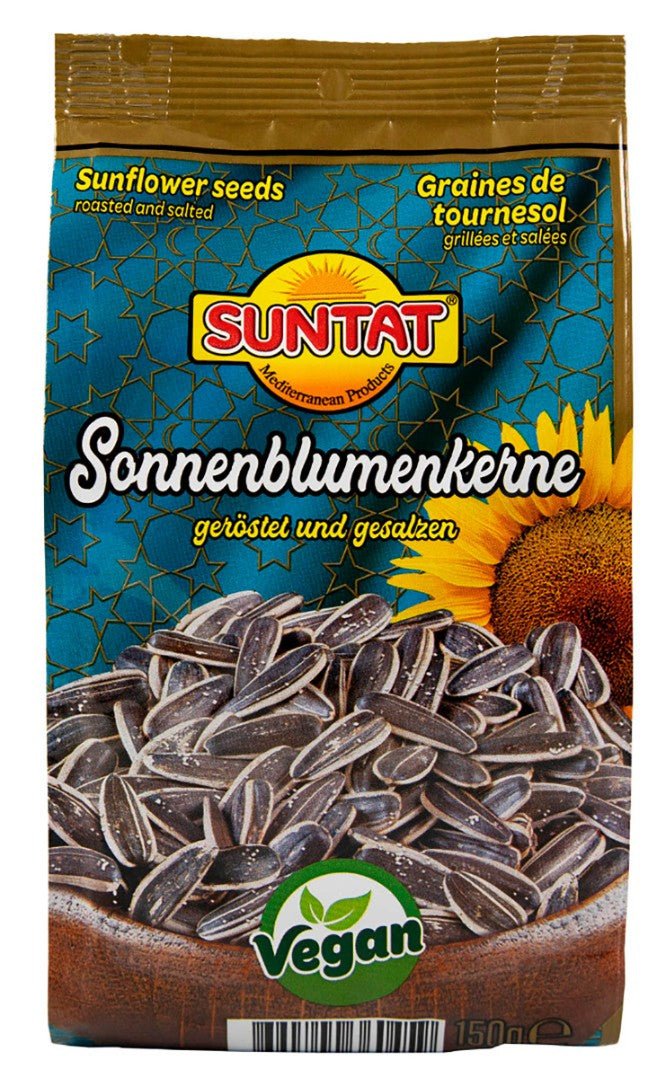 SUNTAT Sonnenblumenkerne geröstet & gesalzen (8x150g) - fit and life shop