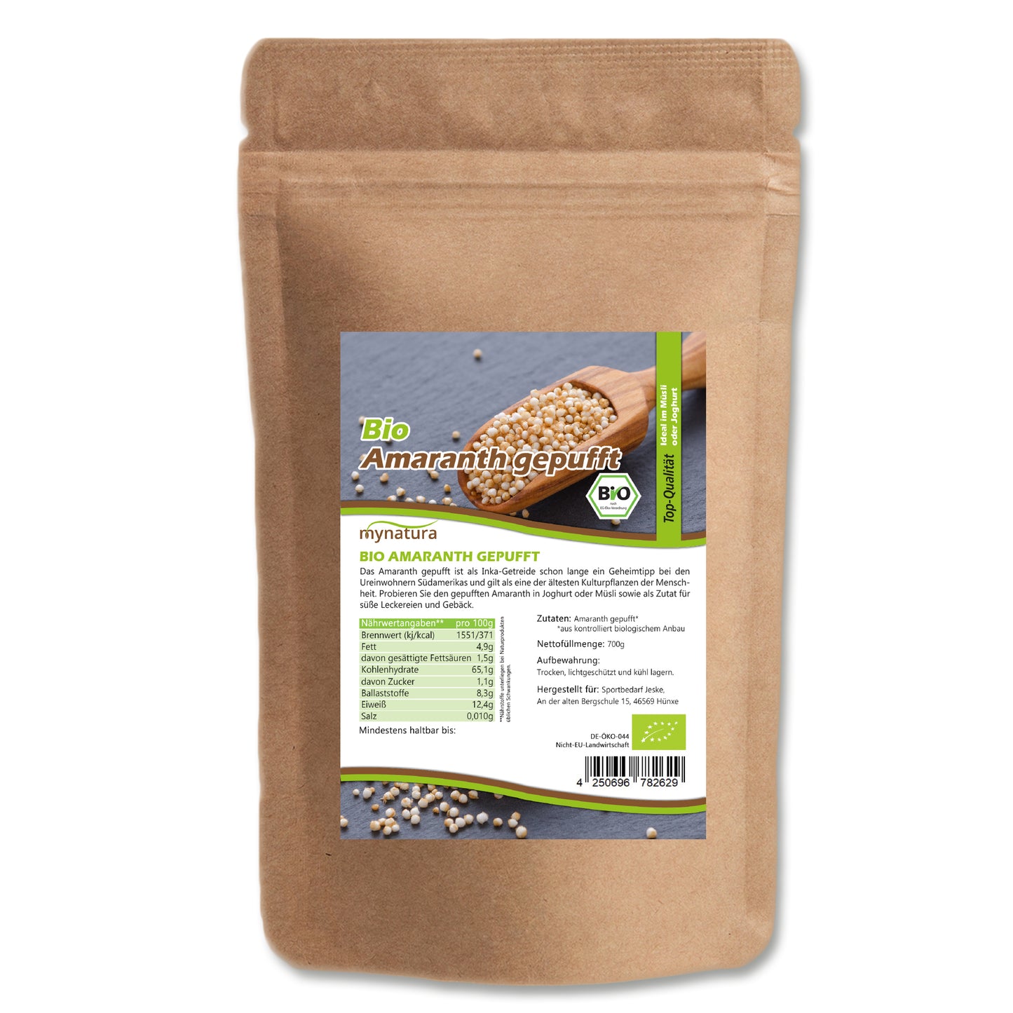Mynatura Bio Amaranth gepufft - ab 700g - fit and life shop