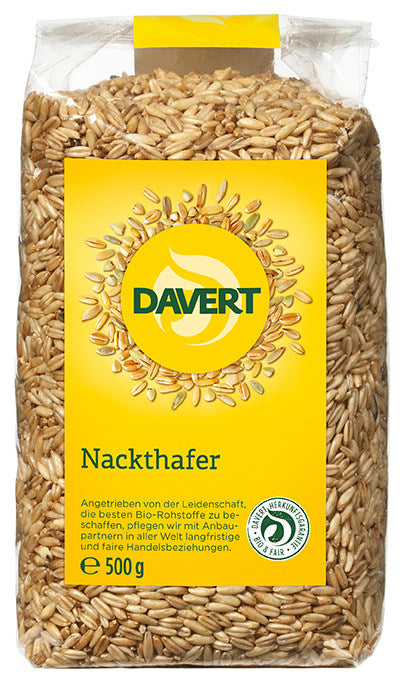 Davert Nackthafer 500g - fit and life shop