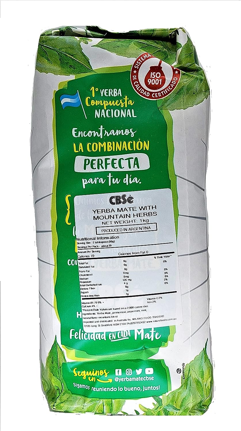 CBSé - Hierbas Serranas - Mate Tee aus Argentinien 1kg - fit and life shop
