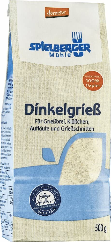 Spielberger Bio Dinkelgrieß, demeter ab 500g