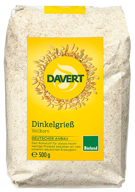 Davert Dinkelgries, 1er Pack (1 x 500 g) - Bio - fit and life shop