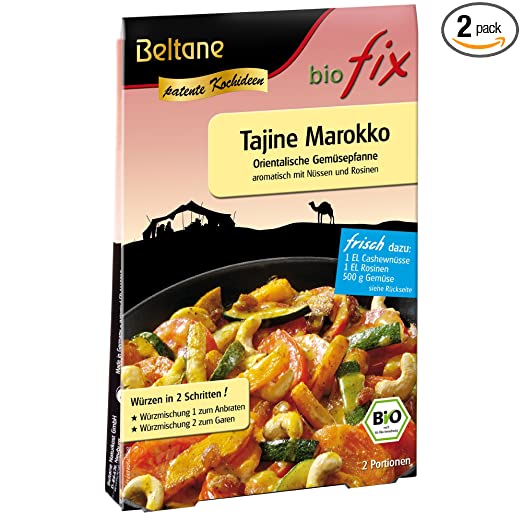 Beltane Biofix Tajine Marokko, Kochen, 23,6g Packung mit Gewürzmischung für marokkanische Gerichte