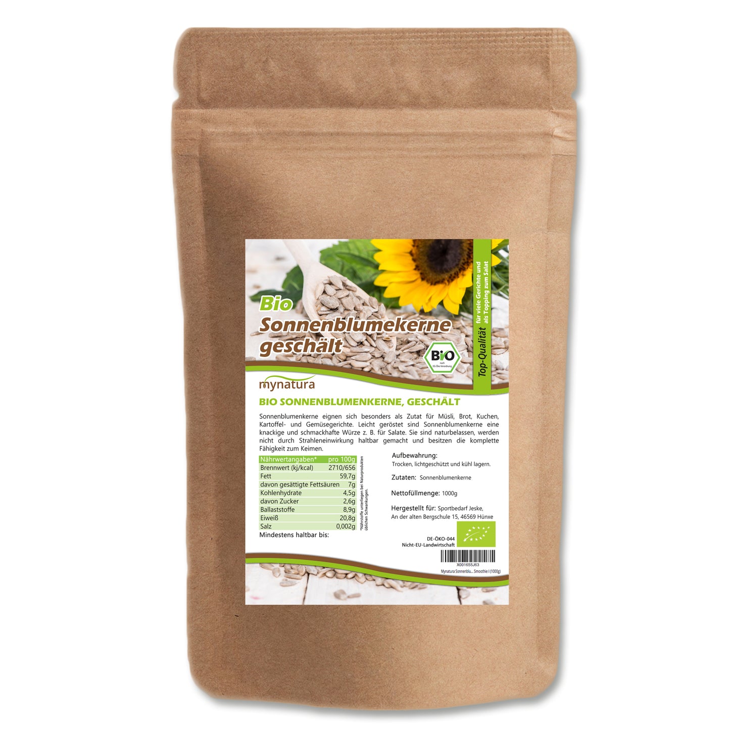 Mynatura Bio Sonnenblumenkerne - 1000g