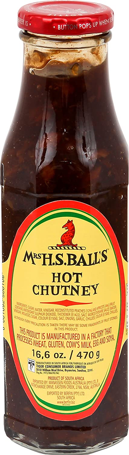 MRS Ball's Chutney Hot (375 ml) - fit and life shop