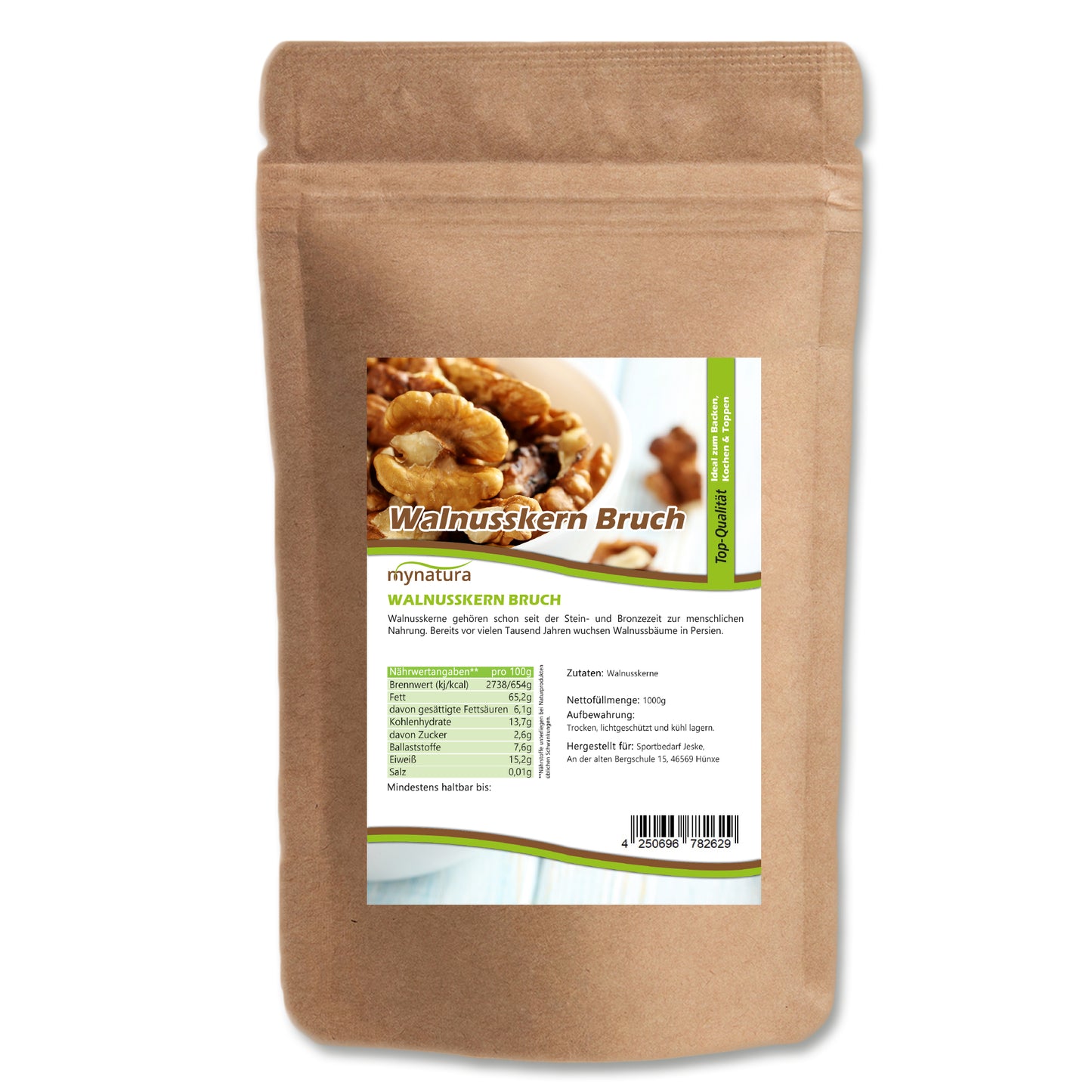 Mynatura Walnussbruch - Walnüsse - im Beutel ab 1kg - fit and life shop
