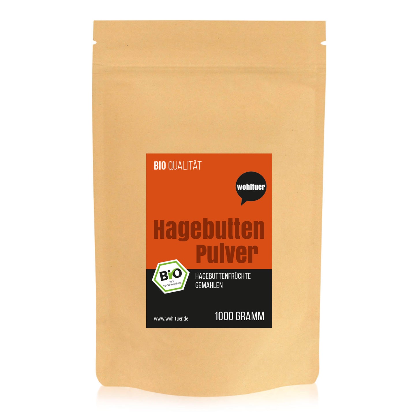 Wohltuer Bio Hagebuttenpulver - 1000g
