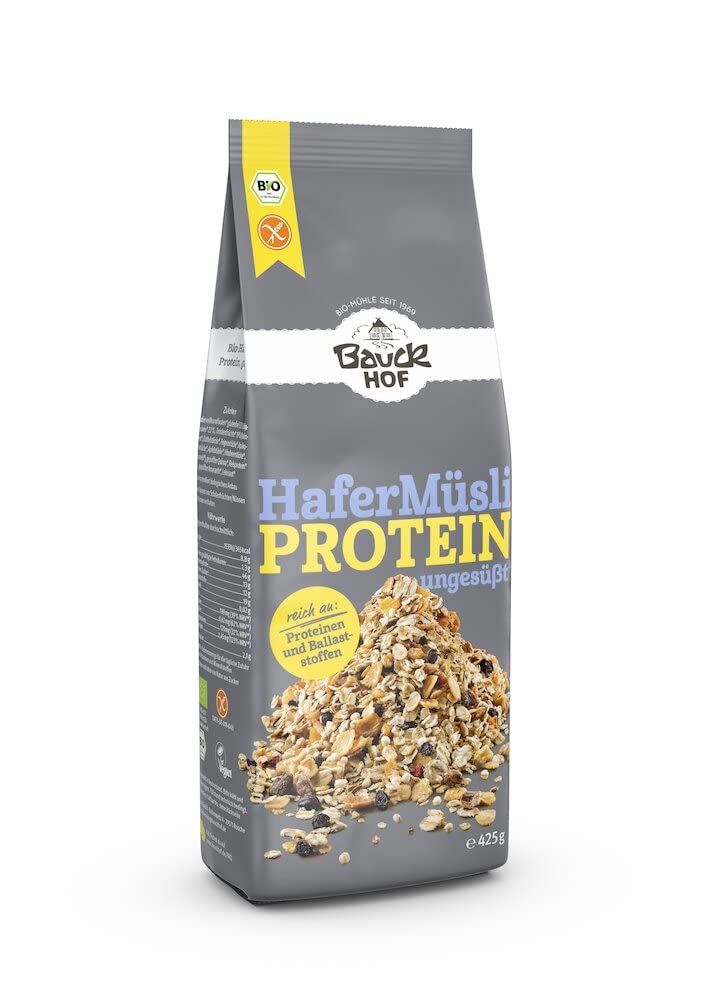 Bauckhof Bio Hafer Müsli Protein glutenfrei 425g