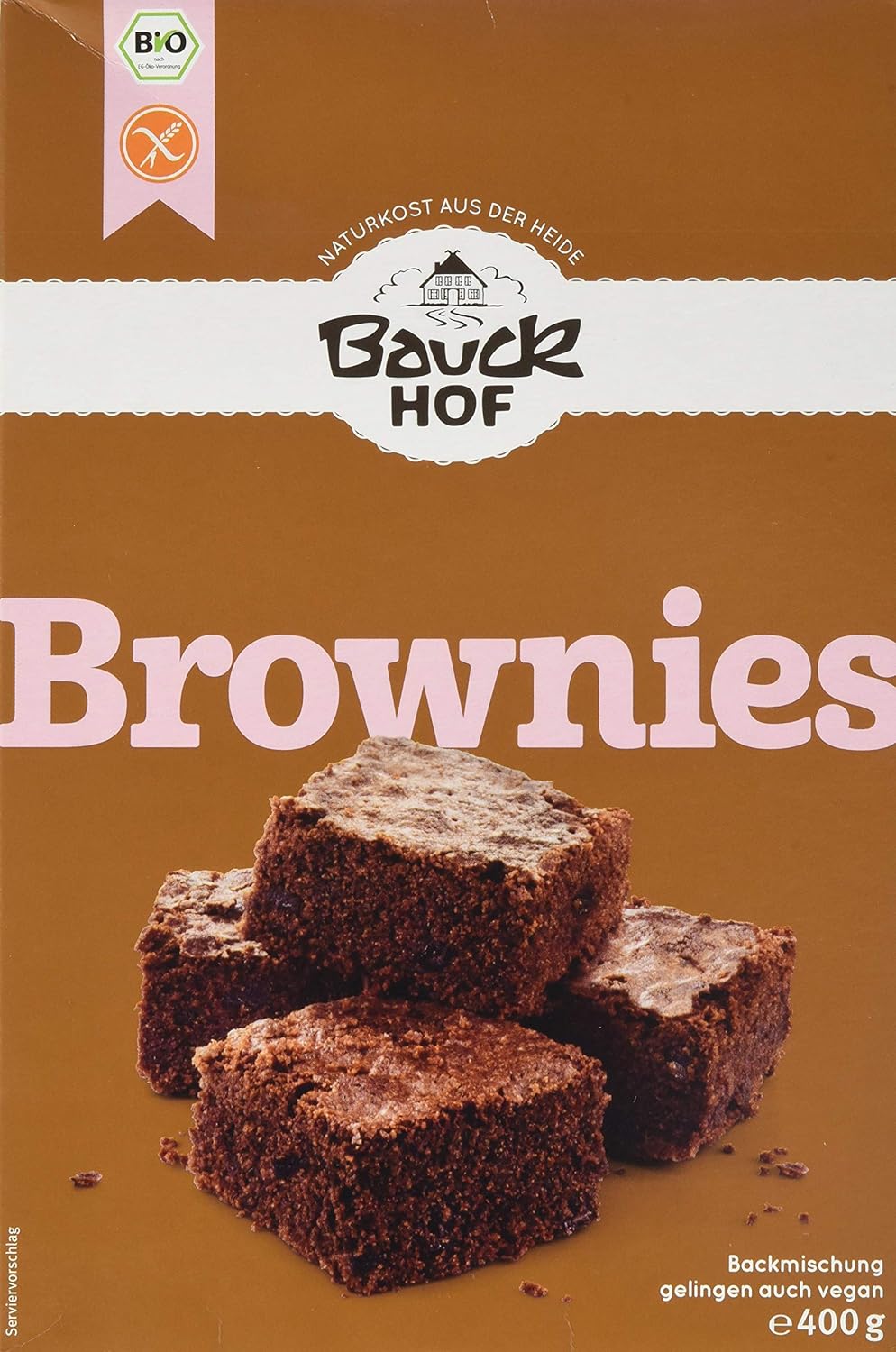 Bauckhof Bio Brownies Backmischung - glutenfrei 400g