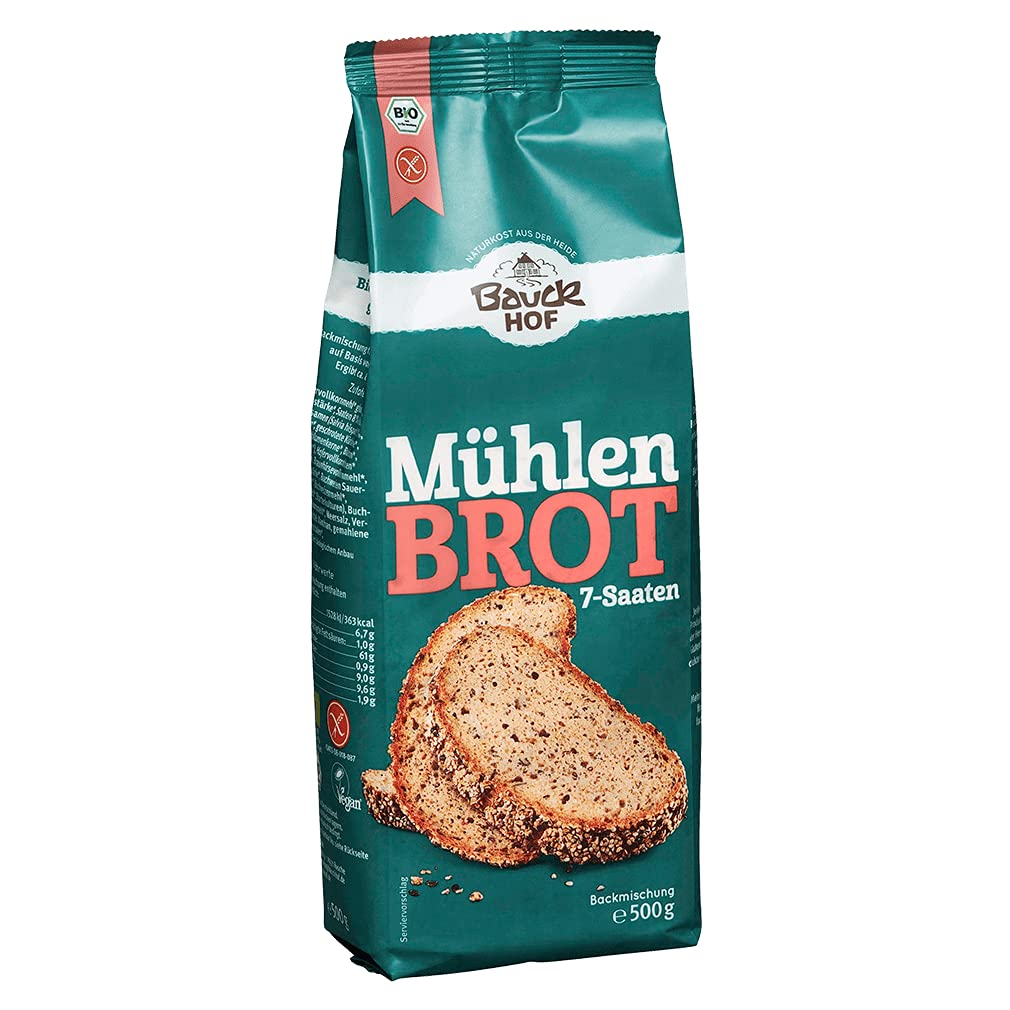 Bauckhof Bio Mühlenbrot 7-Saaten Mix - glutenfrei (6x500g)