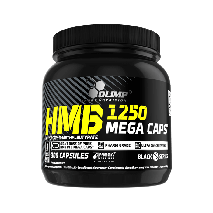 Olimp HMB Mega Caps Mineralien in einer Dose mit 300 Kapseln, nährstoffreiche Nahrungsergänzung für Muskelaufbau und Regeneration