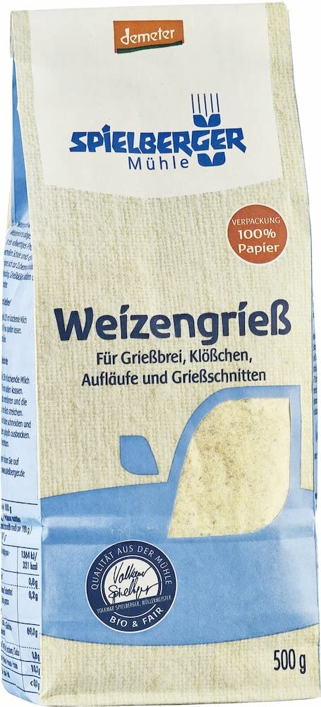 Spielberger Bio Weizengrieß, demeter ab 500g