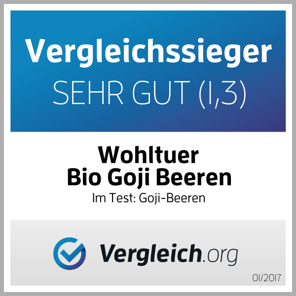 Wohltuer Bio Goji Beeren Superfood 2000g Beutel