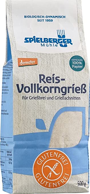 Spielberger Bio Glutenfreier Reis-Vollkorngrieß 500 g - fit and life shop