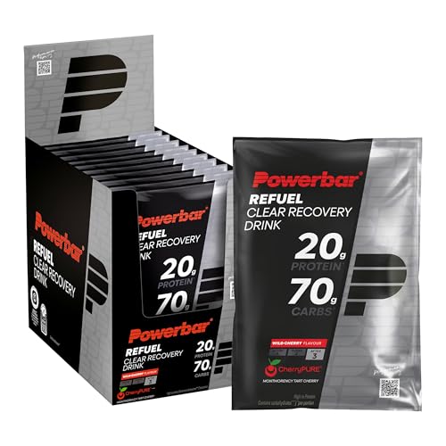 Powerbar Black Line Refuel Clear Recovery Drink, Wild Cherry, 10 × 97 g