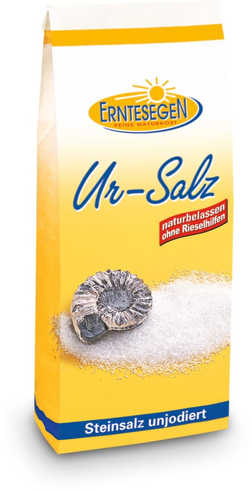 Naturbelassenes Erntesegen Ur-Salz zum Backen, 1000g, grobes Meersalz mit natürlichem Kristall-Design.