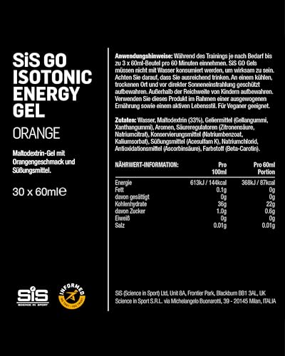 Science in Sport GO Isotonische Energy-Gels, 30 x60ml