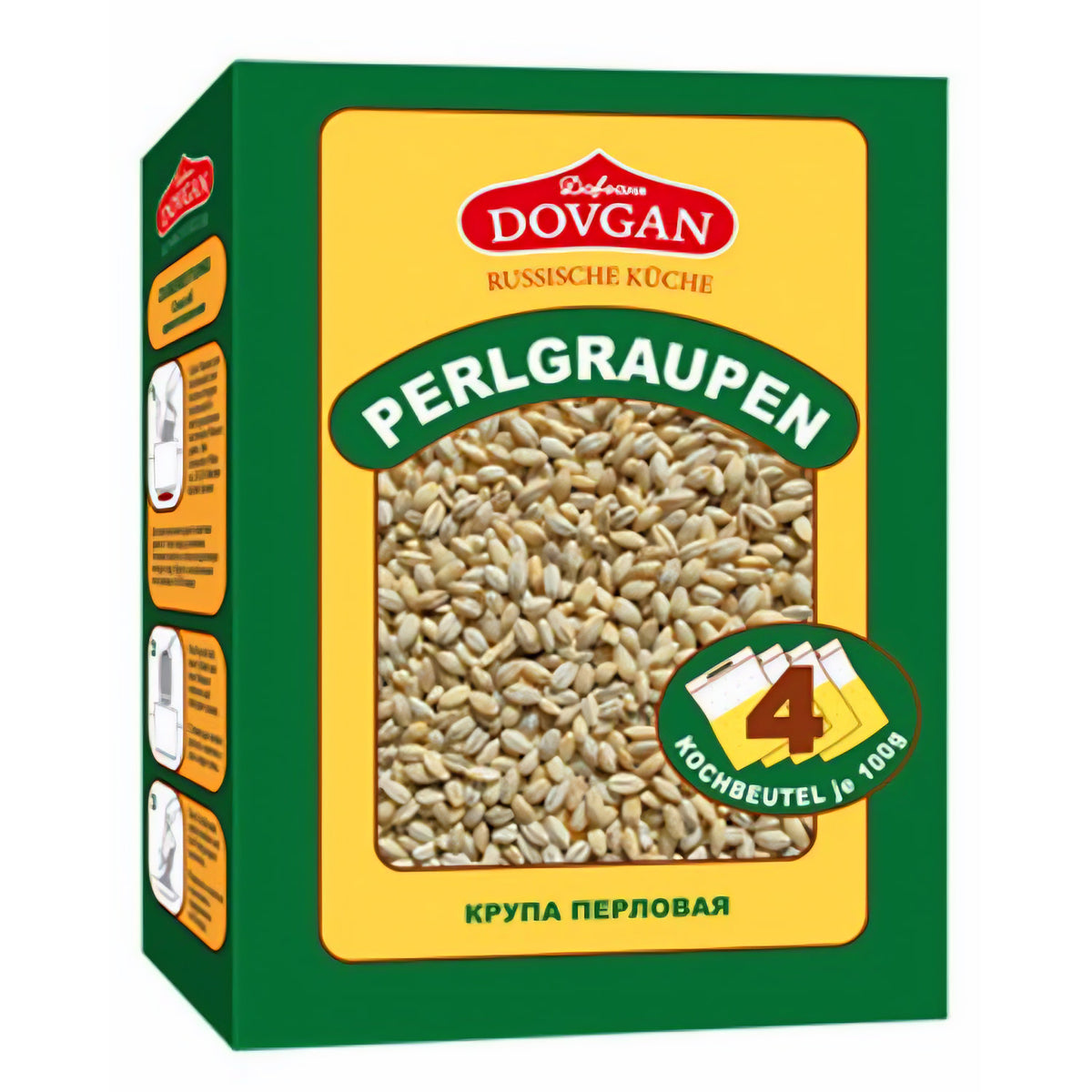Dovgan Perlgraupen in Kochbeutel portioniert (4x100g) 400g - fit and life shop