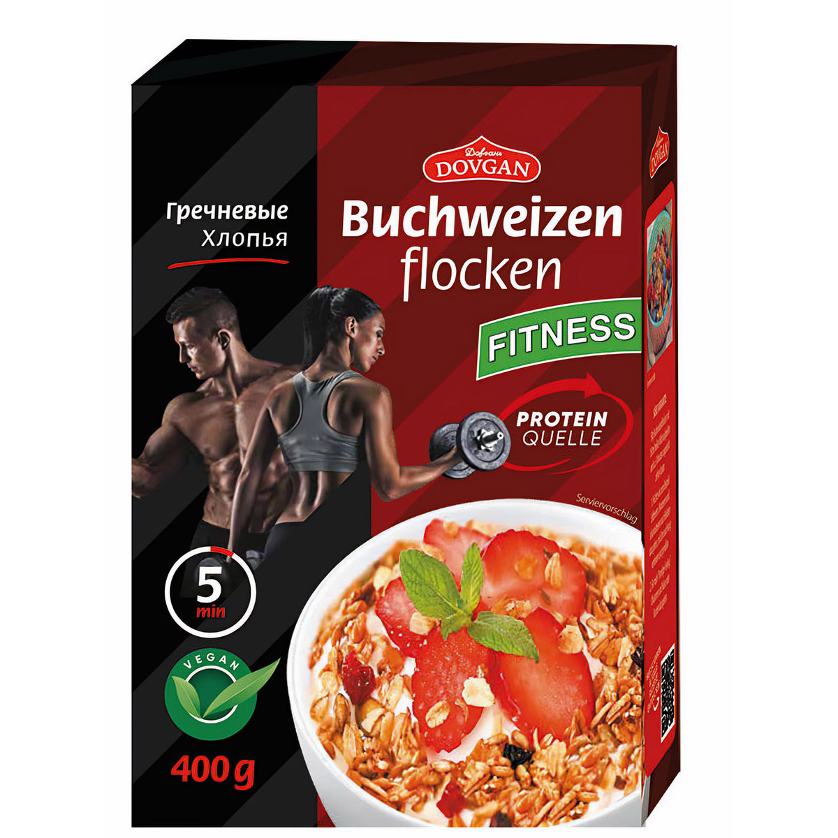 Dovgan Buchweizenflocken, (400g) - fit and life shop