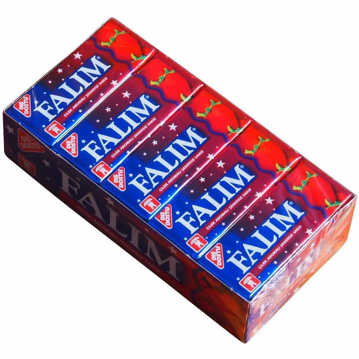 Falim Kaugummi mit Erdbeeraroma (20x5Stück) - fit and life shop