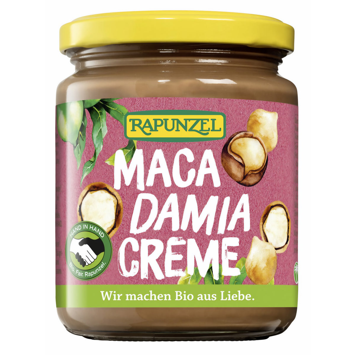 Bio Macadamia Creme von Rapunzel, 250g, zum Kochen geeignet, cremige Konsistenz und hochwertige Bio-Qualität, Nahaufnahme