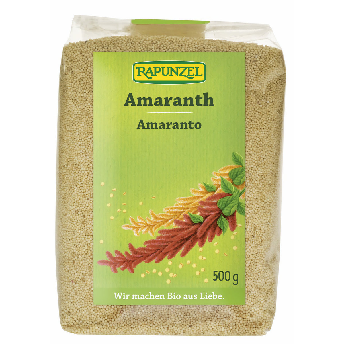 Bio Amaranth Samen von Rapunzel, Küchenzutat in einer Packung, grüne Amaranth-Samen für gesunde Ernährung