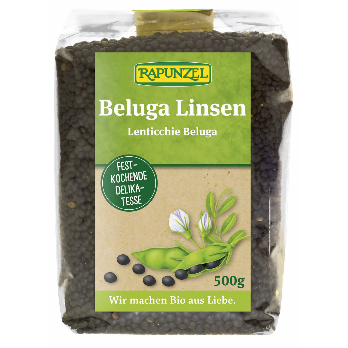 Rapunzel Belugalinsen (500g)-Bio - fit and life shop