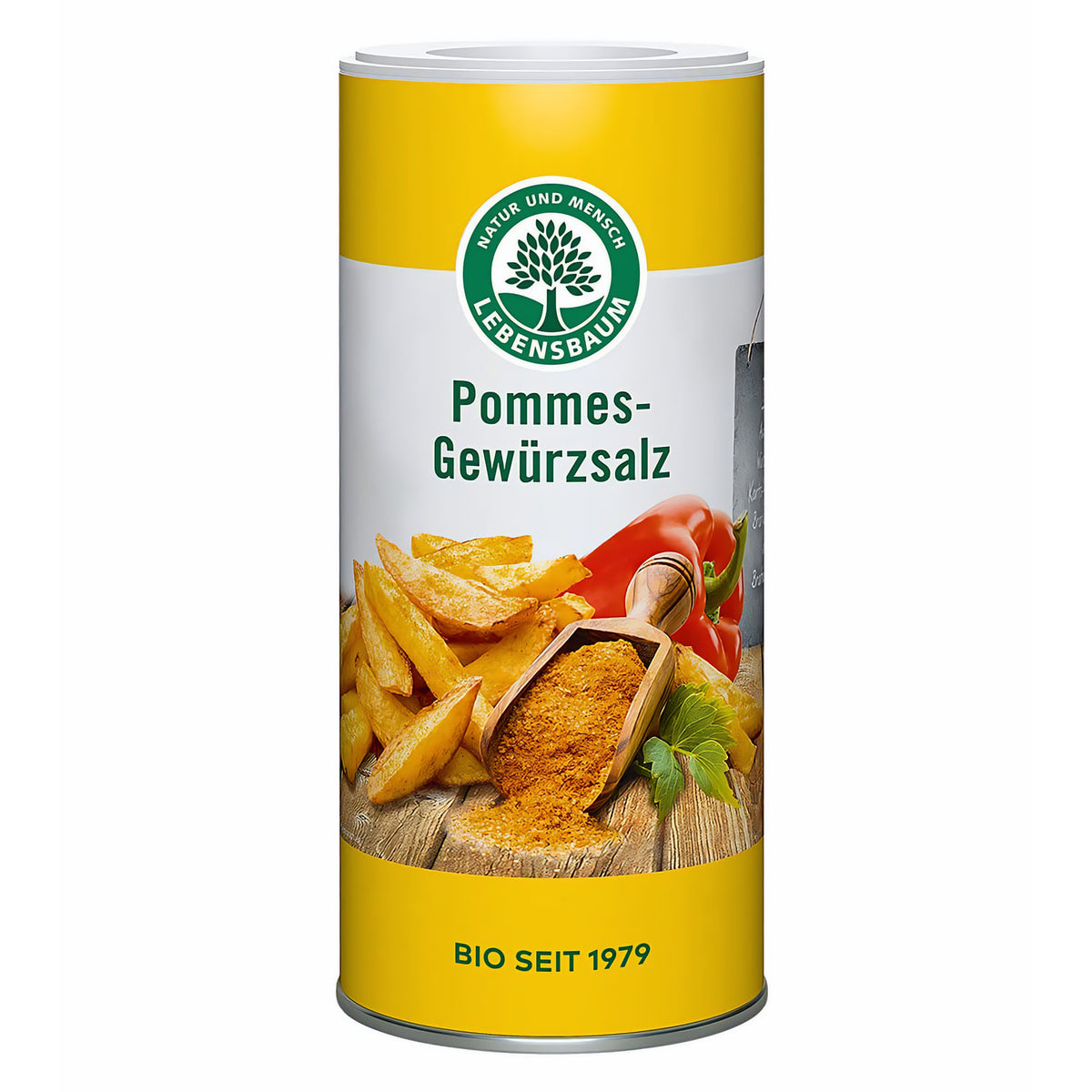 Lebensbaum Pommes-Gewürzsalz - Streudose, 200 g - fit and life shop