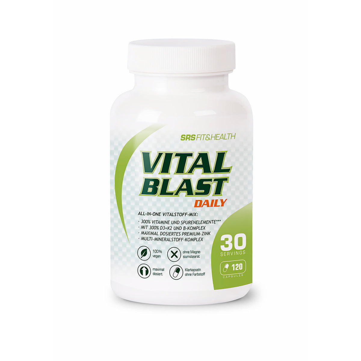 SRS Vital Blast 120 Caps Training Zellregeneration Recovery - fit and life shop