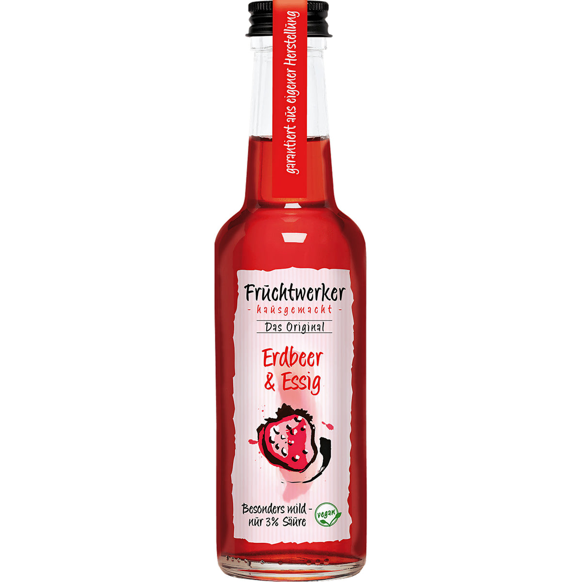 Fruchtwerker Erdbeer & Essig 250ml - fit and life shop