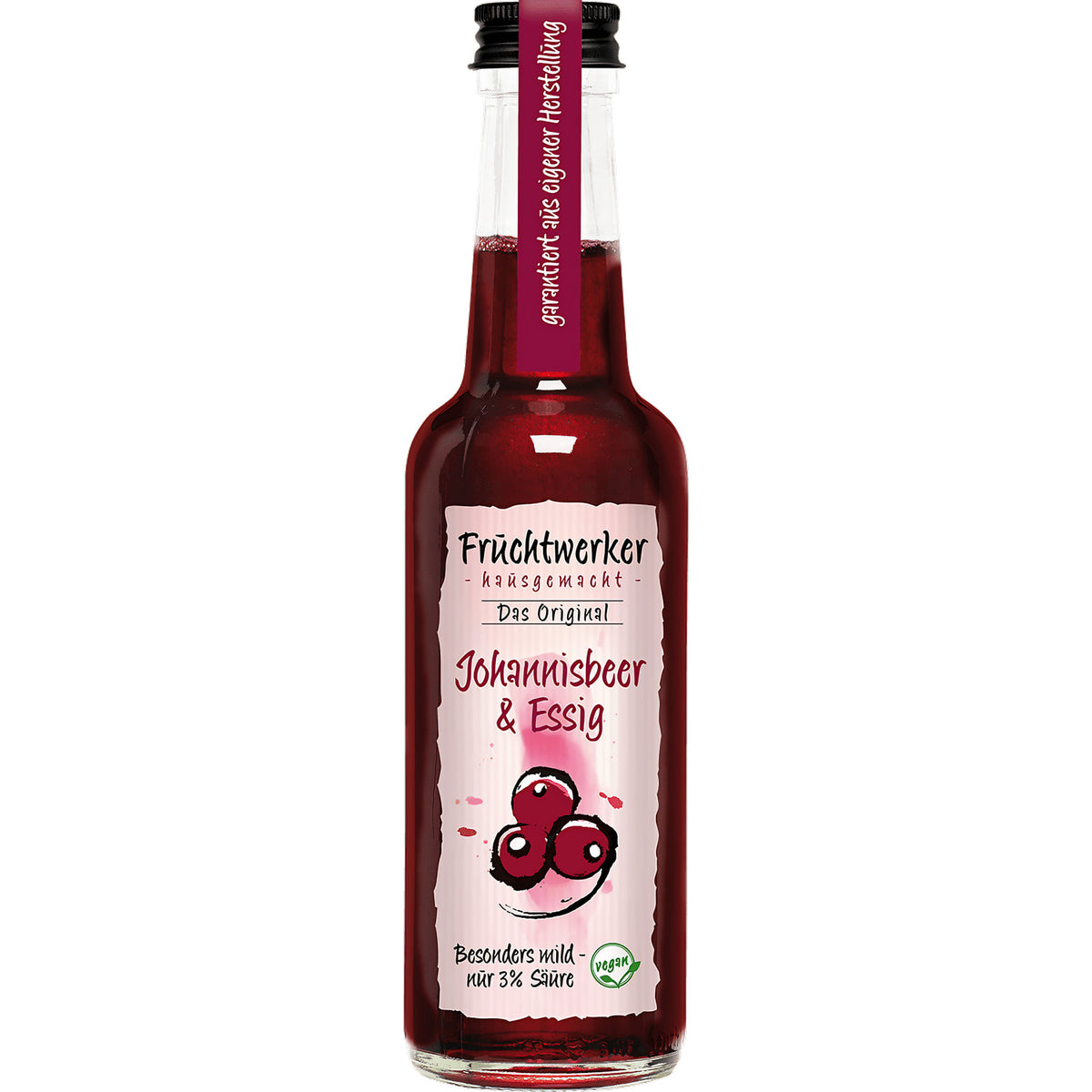 Fruchtwerker Johannisbeer & Essig 250ml - fit and life shop