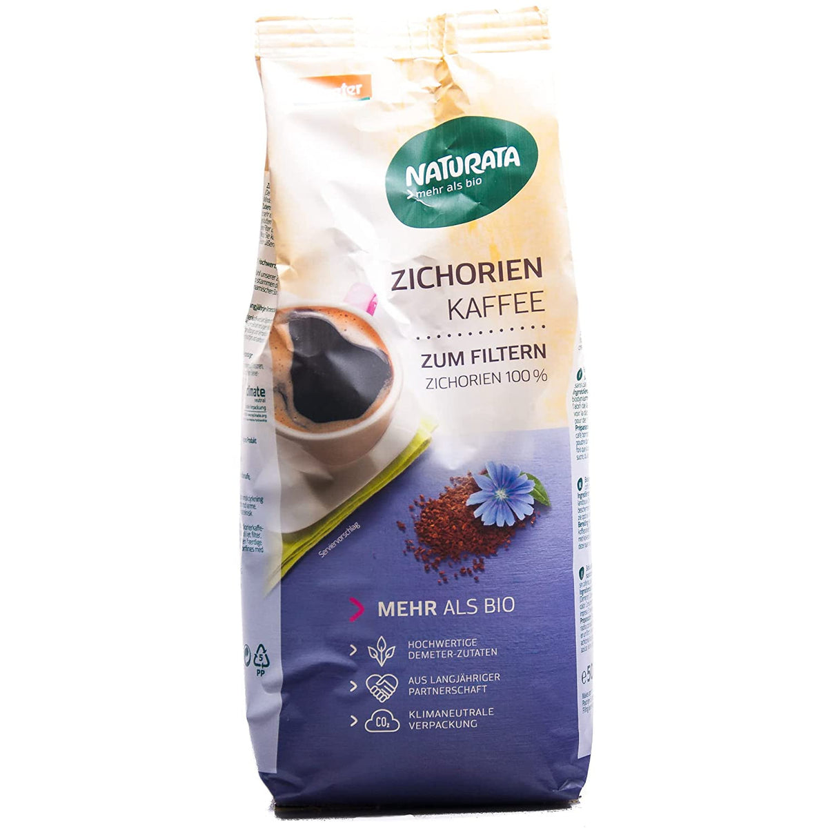Naturata Zichorienkaffee zum Filtern - Nachfüllbeutel 500g - fit and life shop