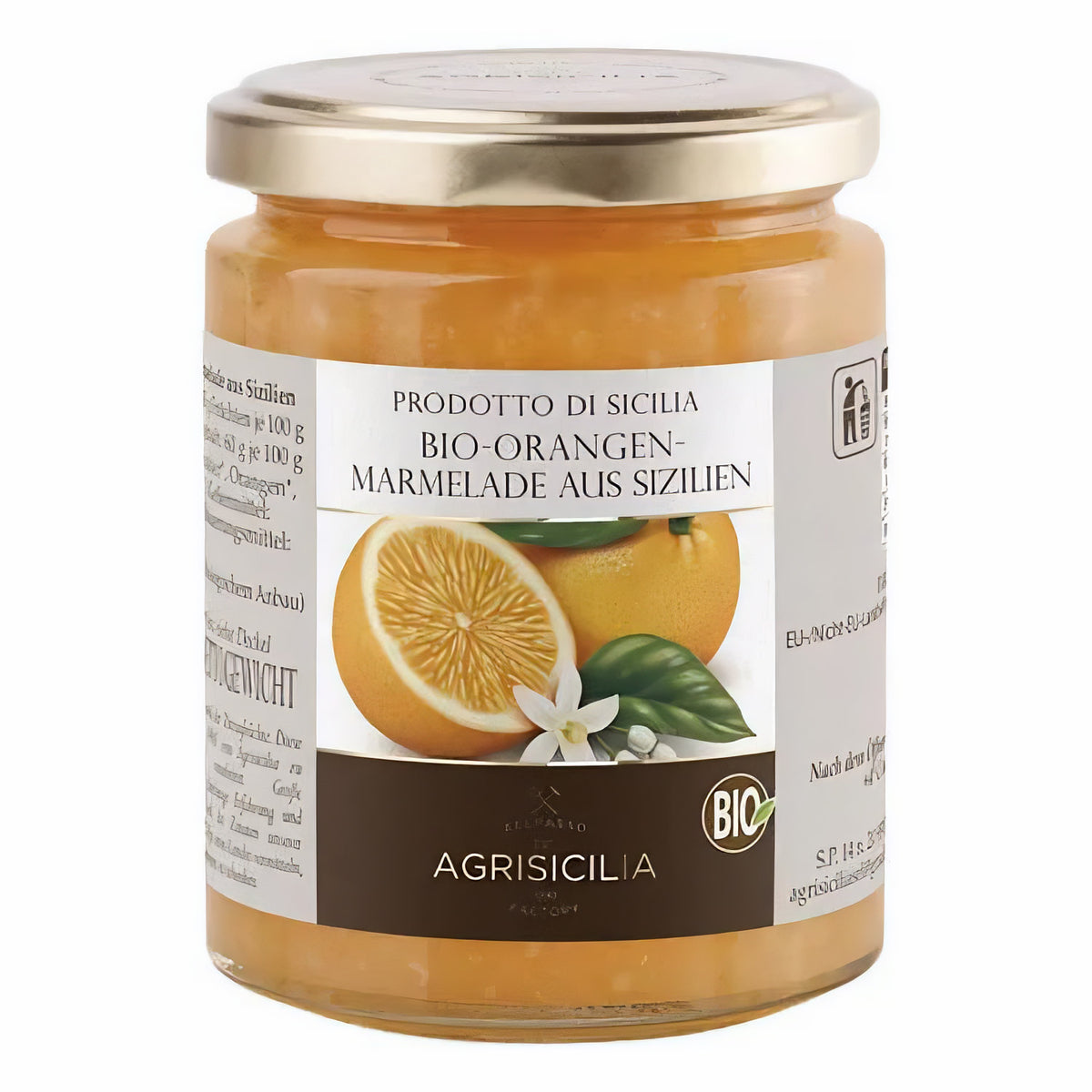 Agrisicilia Sizilianische Orangen-Marmelade 360g - fit and life shop