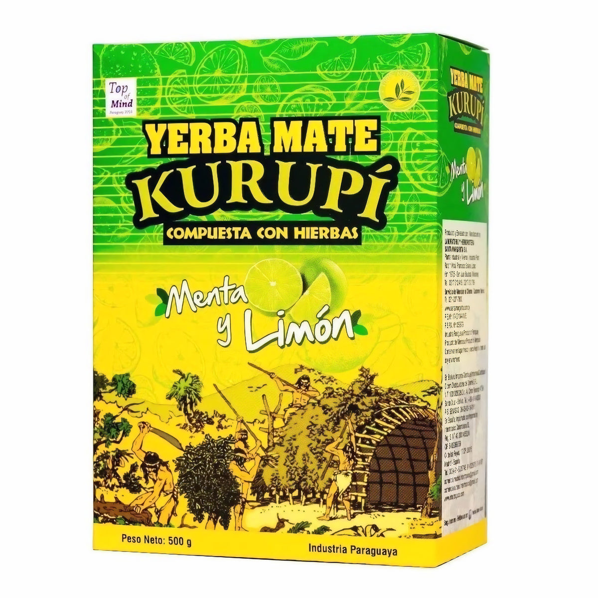 Kurupi Menta y Limón - Mate Tee aus Paraguay (500g) - fit and life shop