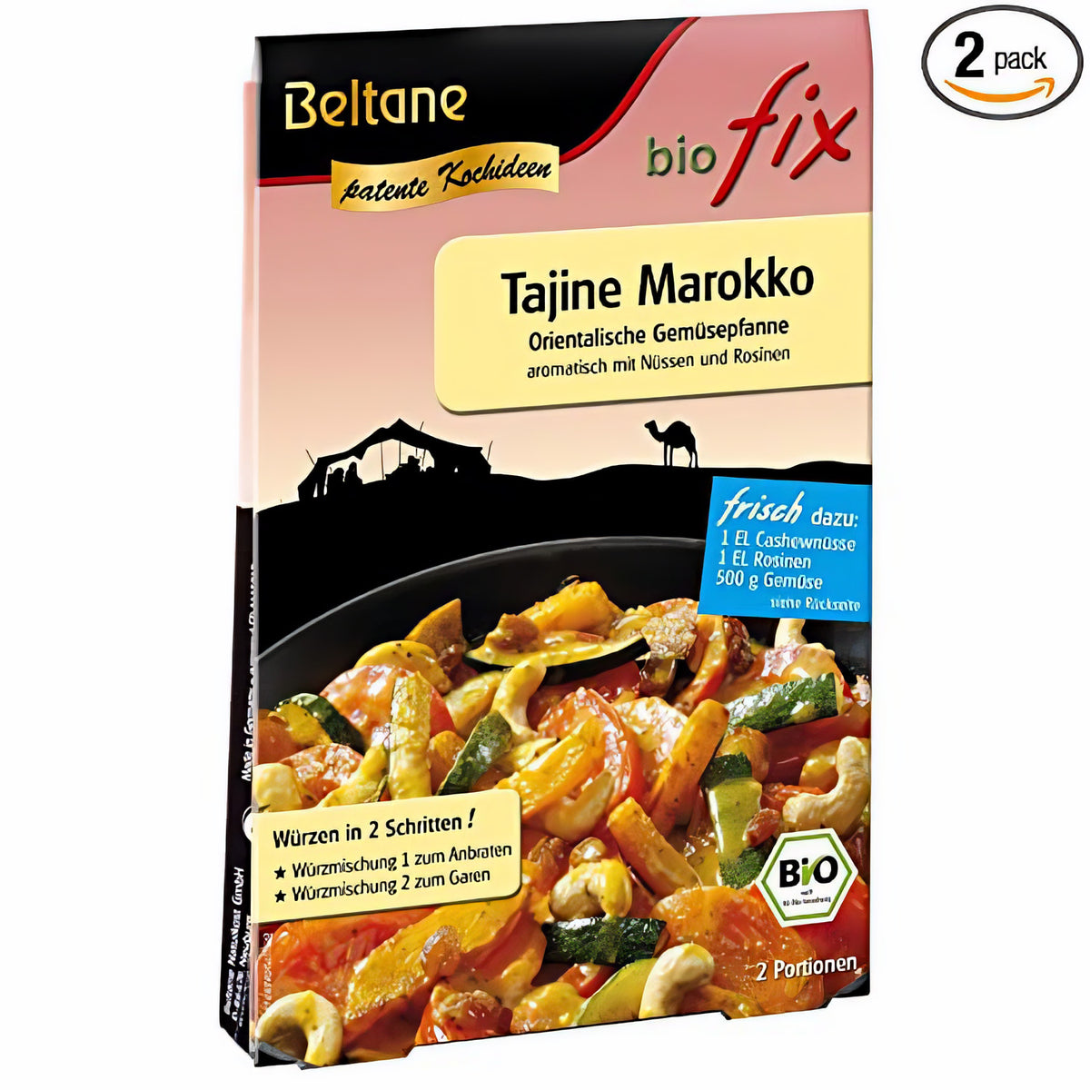 Beltane Biofix Tajine Marokko, Kochen, 23,6g Packung mit Gewürzmischung für marokkanische Gerichte