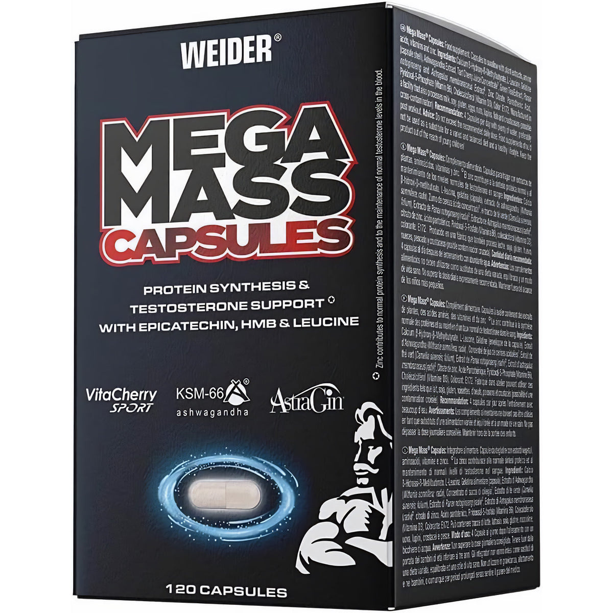 WEIDER Mega Mass Caps 120caps - fit and life shop