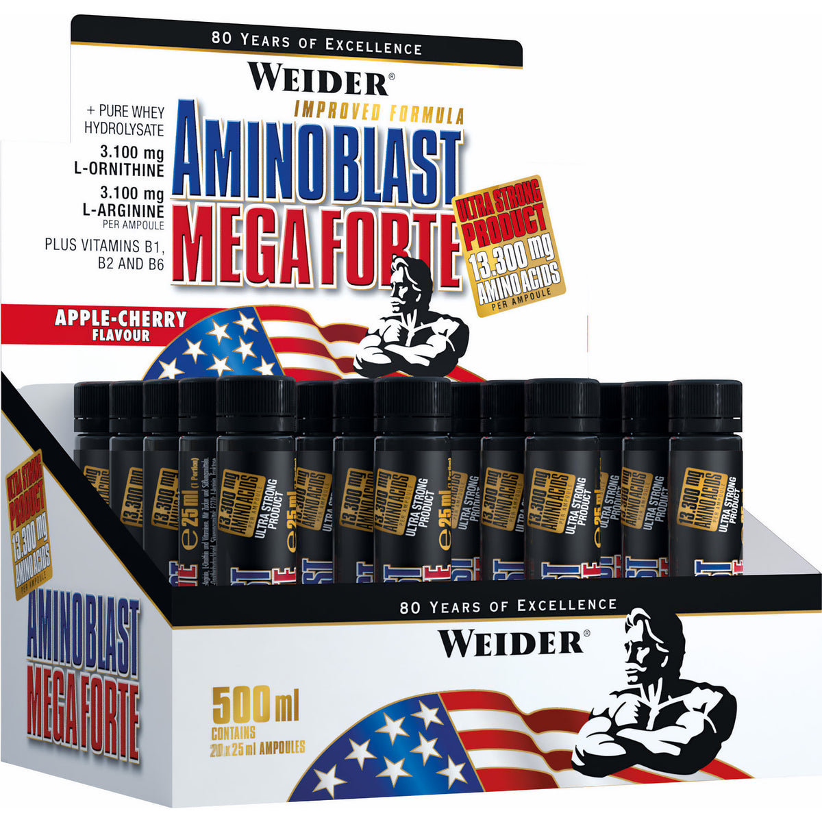 Weider Amino Blast Mega Forte (20 x 25ml Ampullen) - fit and life shop