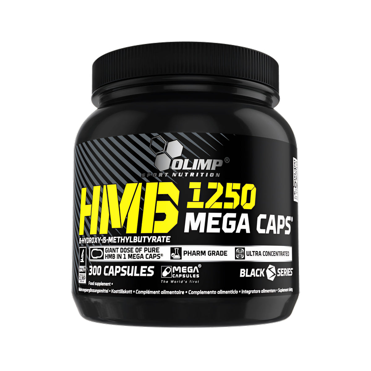 Olimp HMB Mega Caps Mineralien in einer Dose mit 300 Kapseln, nährstoffreiche Nahrungsergänzung für Muskelaufbau und Regeneration