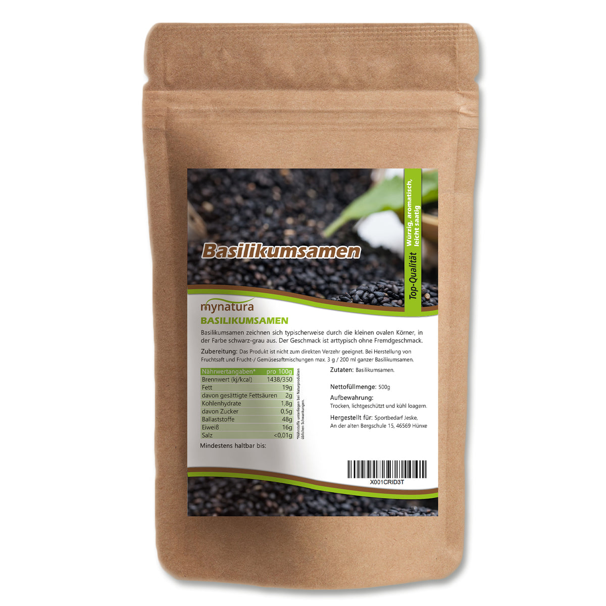 Mynatura Basilikumsamen - (500g)