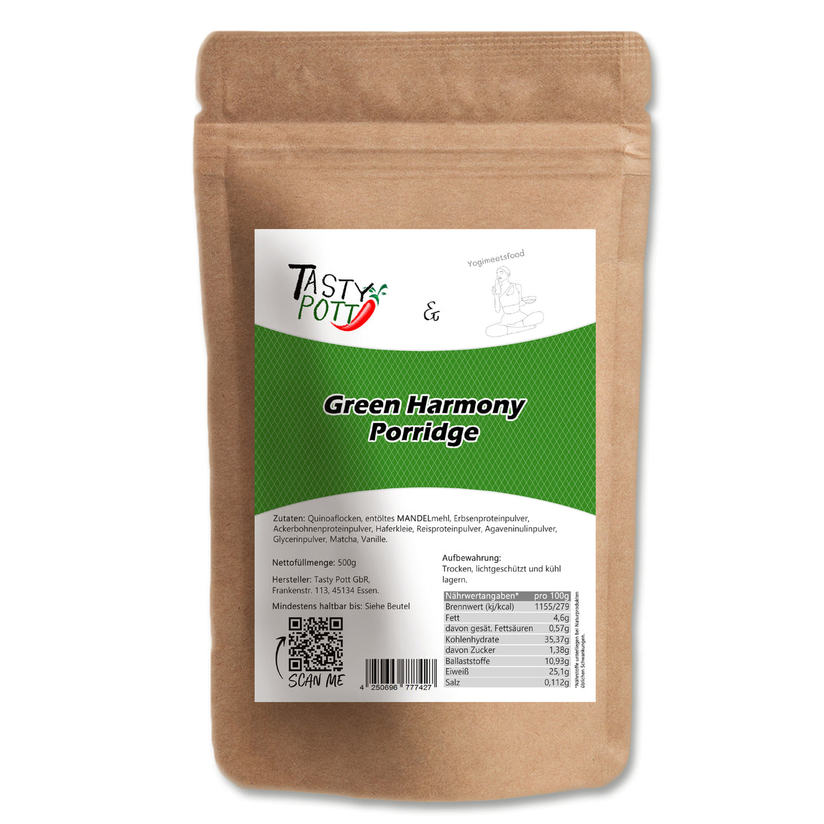 Tasty Pott Green Harmony Porridge - 500g