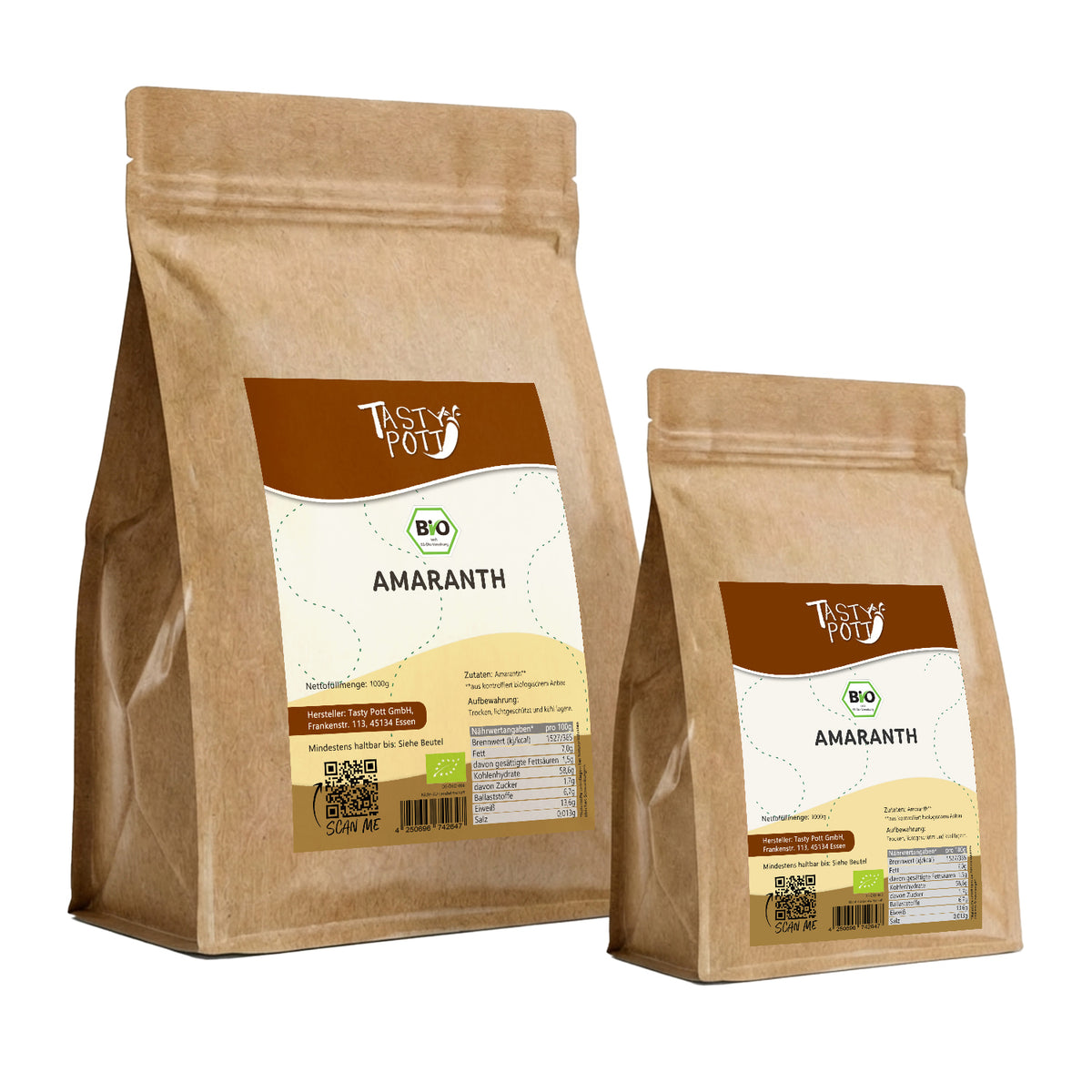Tasty Pott Bio Amaranth Vollkorn - 1kg Beutel — Abbildung 9