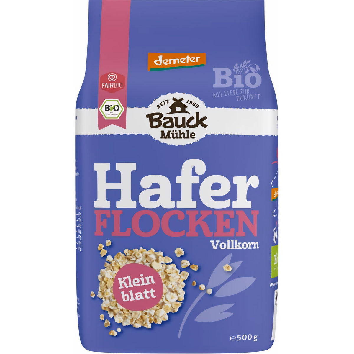 Bauckhof / Bauck Mühle Bauckhof Bio Haferflocken Kleinblatt Demeter