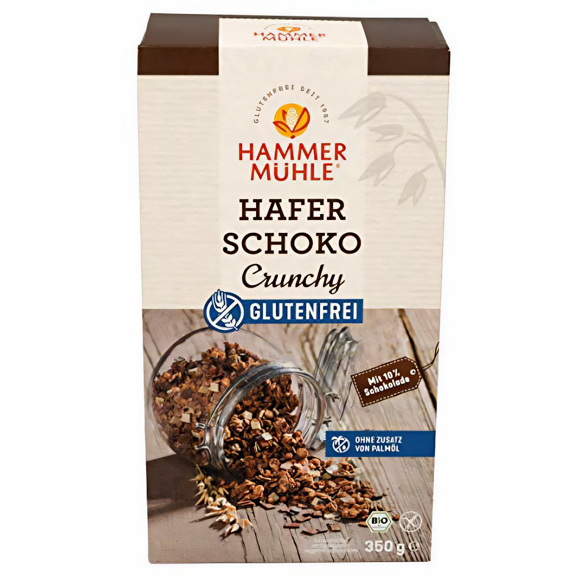 Hammermühle Hafer Schoko Crunchy glutenfrei bio 350g