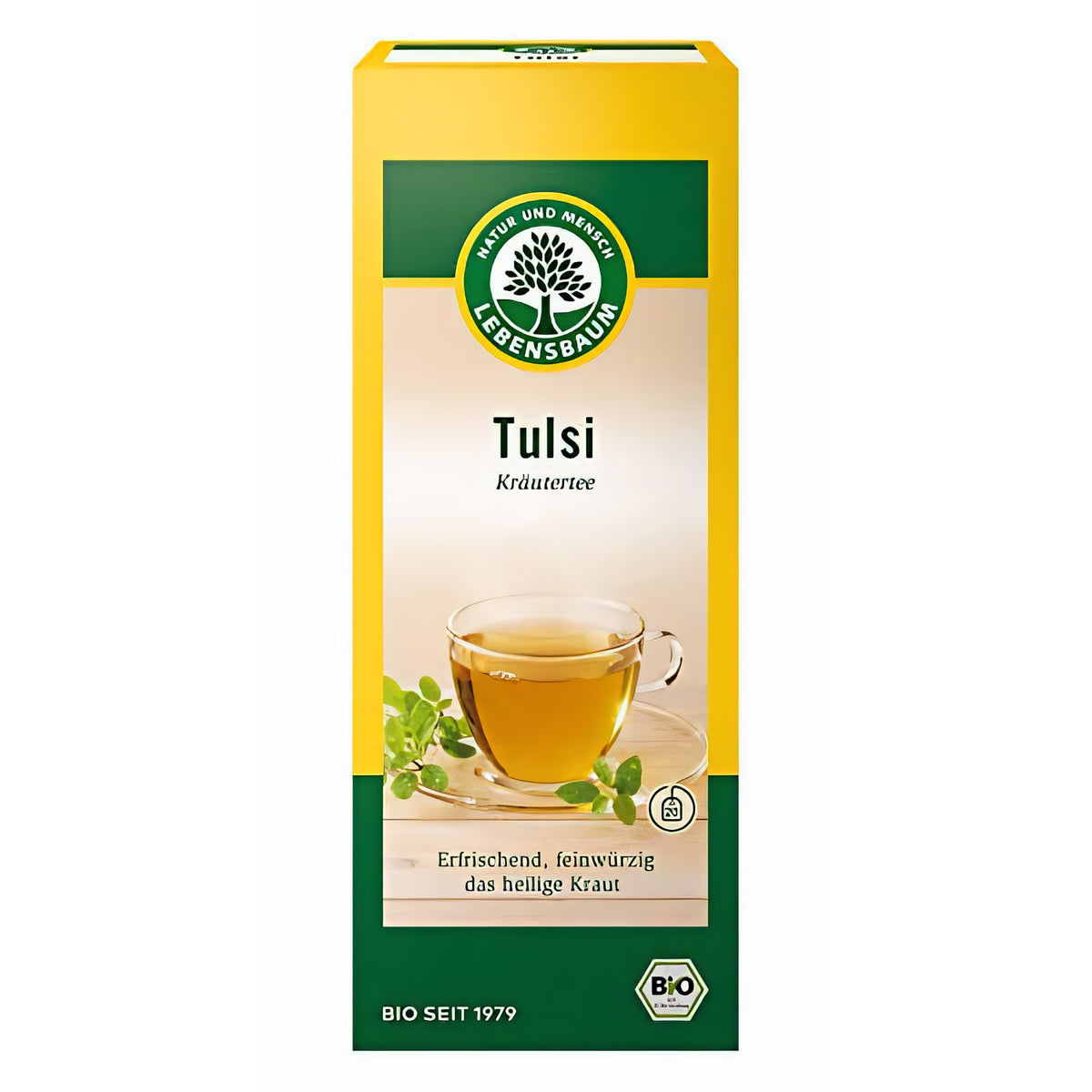 Lebensbaum Tulsi, Bio Kräuter-Tee aus indischem Basilikum, 20 Teebeutel, 30g