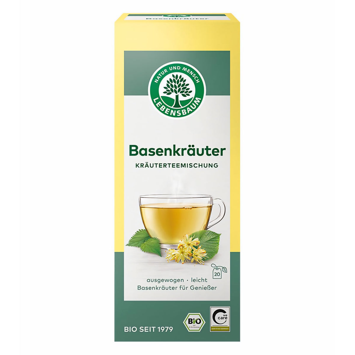 Lebensbaum Wiesenkräuter, Bio Kräutertee-Mischung, Bio-Tee, Sommer-Tee mit Geschmack von Apfel-Minze, Kamille & Holunderblüte, 20 Teebeutel, 35 g — Abbildung 6
