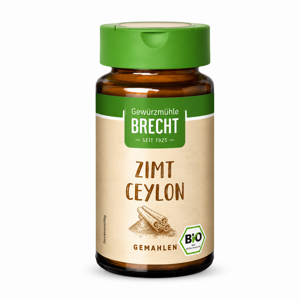 Brecht Zimt Ceylon gemahlen - Glas 1 x 27 g