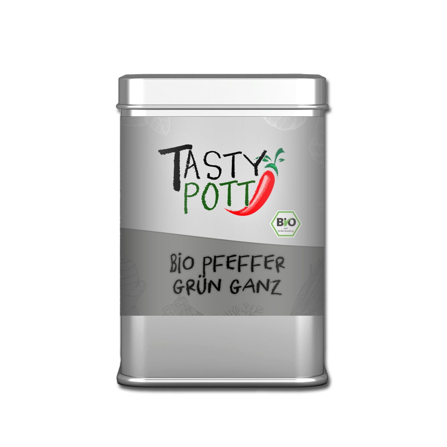 Tasty Pott Bio Pfeffer grün - grüne Pfefferkörner - 40g Dose