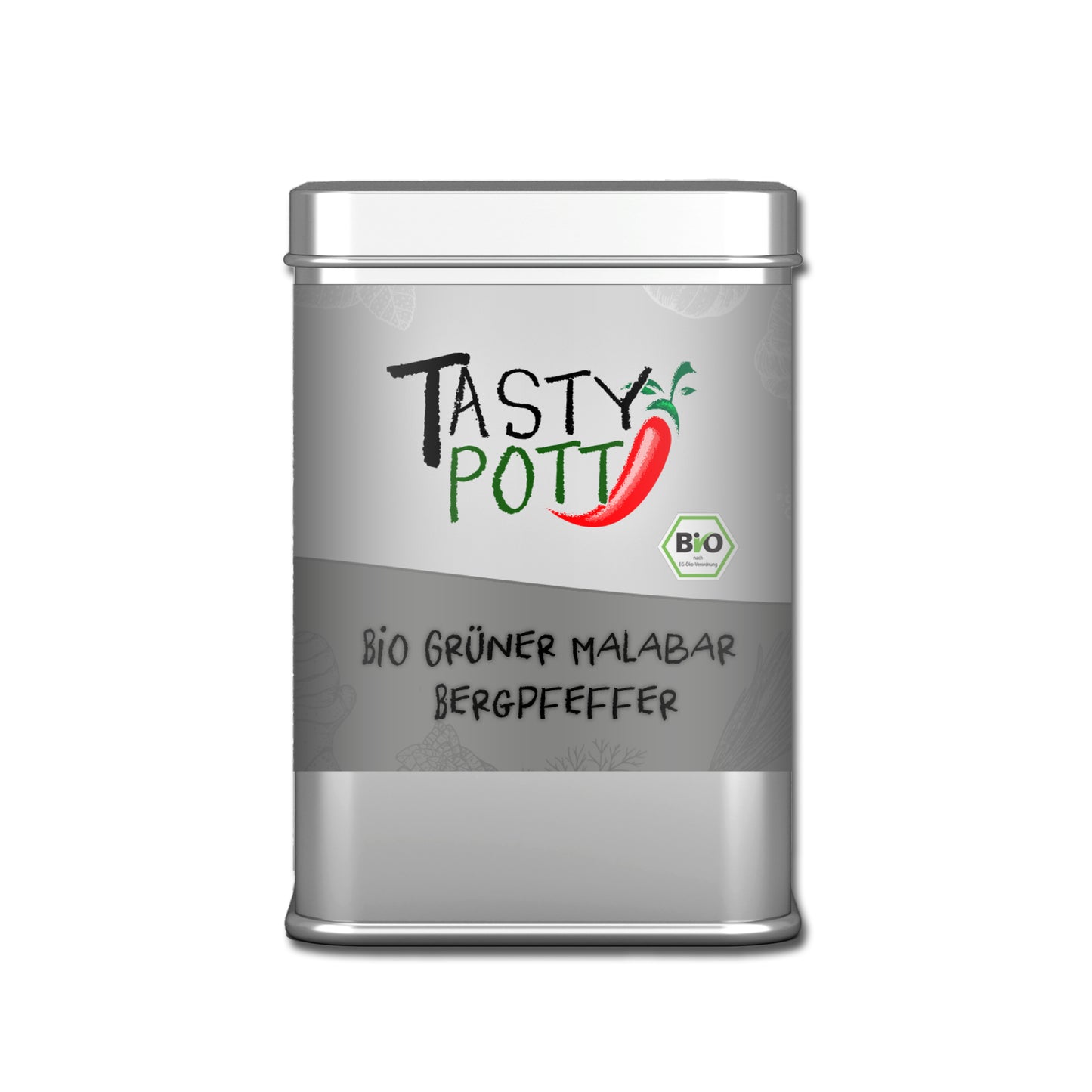 Tasty Pott Bio Grüner Pfeffer Malabar - 50g Dose